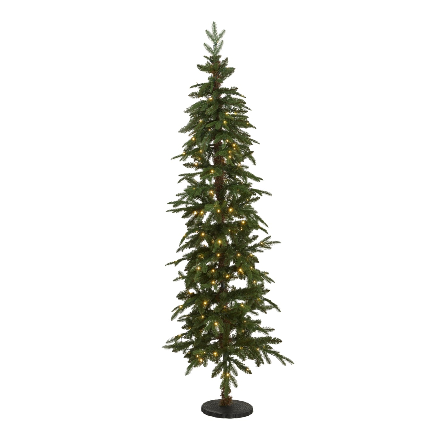 Slim Green Woodland Pre-Lit 200 Led Christmas Tree