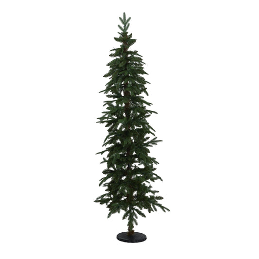 Slim Green Woodland Pre-Lit 200 Led Christmas Tree